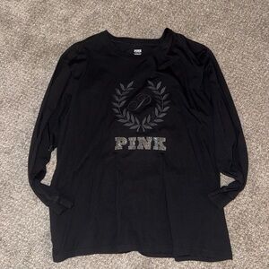 PINK Victoria's Secret Black Long Sleeve Shirt